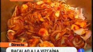 Receta de Bacalao a la salsa vizcaína ED [upl. by Shell]