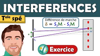 🟠 Exercice INTERFÉRENCES  Terminale spé physique chimie  Lycée [upl. by Lotz]