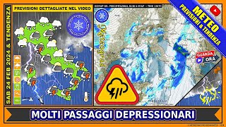 METEO • Perturbato Depressioni con Tanta Pioggia  Previsioni e Tendenza [upl. by Jesselyn]