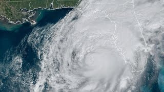 Hurricane Milton makes landfall Live cameras satellite radar [upl. by Aicrop100]