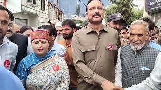 NC candidates Sajjad Kichloo amp Pooja Thakur on way to file nomination papers form Kishtwar amp Padder [upl. by Arvad]