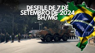 Desfile de 7 de setembro de 2024 em Belo Horizonte Minas Gerais [upl. by Winther]