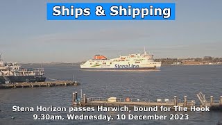 Ropax Stena Horizon passes Harwich sailing for the Hook of Holland 10 January 2024 [upl. by Tonjes]