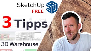 DAS solltest du wissen Sketchup 3D Warehouse  kostenlos Modelle importieren  Rob Renoviert [upl. by Akeim]