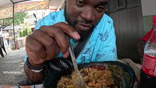 black man Tries Colombian 🇨🇴 Food First Time  Medellin Comuna 13 [upl. by Adriena]