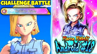 FIERCE FIGHT ANDROID 18 CHALLENGE BATTLE  Dragon Ball Legends [upl. by Ahsinar]