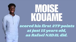 Moise KOUAME scored his first ATP points at just 15 years oldas Rafael NADAL did [upl. by Dareg]