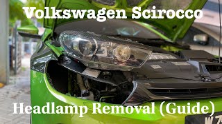 Volkswagen Scirocco Headlamp Removal StepbyStep Guide [upl. by Wincer]