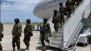 Second contingent of Kenyan police arrive in Haiti [upl. by Adnalram]