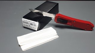 OTF automatic scalpel knife generic from Aliexpress replaceable blade out the front box cutter blade [upl. by Eugeniusz]