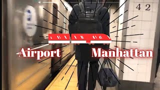 Laguardia to Manhattan FREE SHUTTLE  Subway Explained [upl. by Pilloff344]