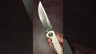 Maxace Samurai 20 Bohler K110 37 Blade amp White G10 Handle Folding Knife edc blade edcknives [upl. by Eneladgam348]