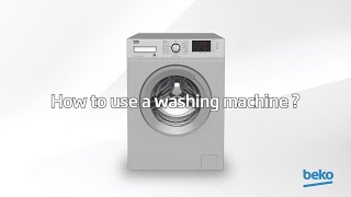 How to use a washing machine  by Beko [upl. by Anitnahs861]