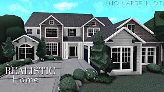 Bloxburg Realistic Home part1 House Build Roblox NO LARGE PLOT [upl. by Aicelef]