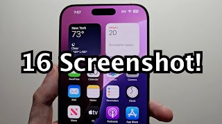 iPhone 16  16 Pro  Plus How to Screenshot [upl. by Prochora]