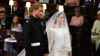 Meghan Markle Looks Radiant in Givenchy Wedding Gown [upl. by Aronek]