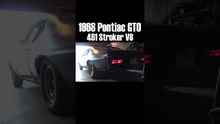 1968 Pontiac GTO 461 Stroker V8 wButler Performance custom ported heads [upl. by Ahsirtak]