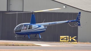 4K Robinson R44 Raven II GSIRD arrival RAF Fairford RIAT 2022 Airshow [upl. by Lainey520]