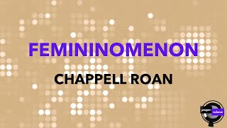 Chappell Roan  Femininomenon AltoLower Key Dropped 1Semitone  Karaoke Version [upl. by Redep]