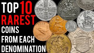 Top 10 Rarest Coins from each PreDecimal Denomination [upl. by Anitsej824]