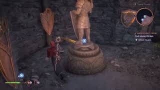 Door Puzzle with two Knight Statues  Unlock the Gate  A Wardens Best Friend [upl. by Araem]