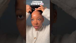 I tried the “high Puff” for Natural 4C hair hairsyles 4chair youtubeshorts [upl. by Terces]