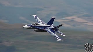 STUNNING CANADIAN CF18 HORNET in the MachLoop [upl. by Enyledam161]