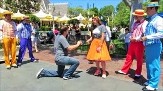 DAPPER DANS DISNEYLAND PROPOSAL Destiny amp Travis 72615 [upl. by Holleran446]