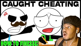 ChainsFR Caught Cheating In School REACTION [upl. by Nylla]