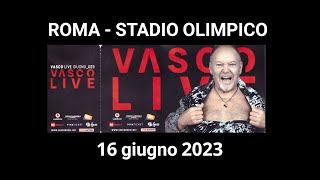 Vasco Live  Roma Stadio Olimpico  16 giugno 2023 [upl. by Nessie]