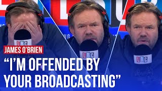 James OBrien gets fed up and ends immigration debate with LBC caller [upl. by Ardnaet]