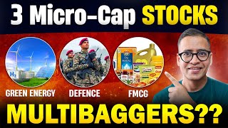 Perfect Time to Buy 3 MICROCAP Stocks from 3 HOT Sectors Future Multibaggers  Rahul Jain Stocks [upl. by Euqinim]