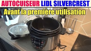 autocuiseur électrique silvercrest sskt 900 avant la prmière utilisation electric pressure cooker [upl. by Onaicilef]