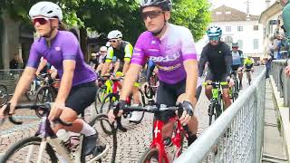 Partenza Sportful Dolomiti Race 2024  Feltre 16062024 [upl. by Jerman242]