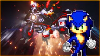 Sonic Movie 3 Trailer  Team Sonic vs Shadow  Sprite Animation Remake Animated by Hv [upl. by Erb]