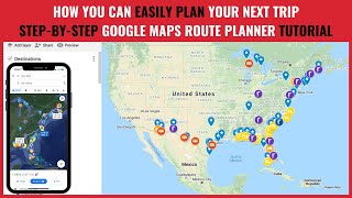 Google My Maps route planner stepbystep tutorial [upl. by Kiefer456]