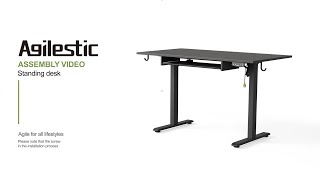 Agilestic Standing Desk with Keyboard TrayAnimated Installation [upl. by Magdalen]