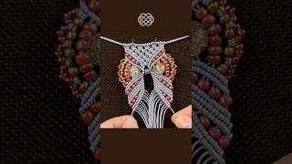 Beaded Macrame Owl DIY macrame [upl. by Yoreel]