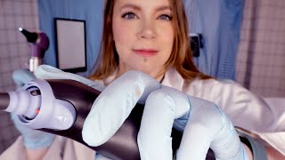 ASMR Hospital Audiologist Ear Exam amp Tympanometry Testing [upl. by Derrick617]