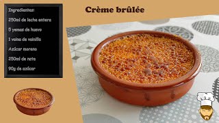 Receta de CRÈME BRÛLÉE  receta TRADICIONAL [upl. by Arihk]