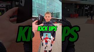 How many kick ups can they do😬⚽️🏟 football kickups manchester manutd [upl. by Laubin]