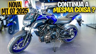 yamaha mt 07 2025 azul preços consumo e ficha técnica vale a pena [upl. by Niltac239]