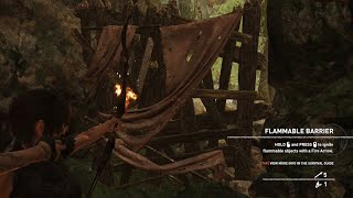 Flammable barrier in shadow of the Tomb Raider [upl. by Akiehs881]