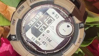 Garmin Instinct 2X Solar Tactical Watch Solar Charge Test [upl. by Atihana]