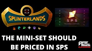 THE MINISET SHOULD BE PRICED IN SPS SPLINTERLANDS [upl. by Richey]