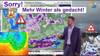 Sorry Da kommt wohl mehr amp früher Winterwetter als gedacht über 300 bis 500m Höhe Viel Schnee [upl. by Ossie]