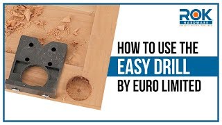 How to Use The Euro Limited Easy Drill Jig for Concealed Euro Hinges  Full Demo [upl. by Salas]