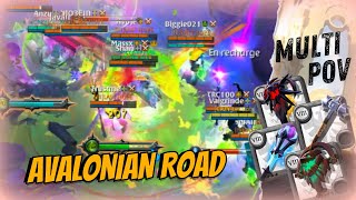 AVALONIAN Road Crazy PvP COMP  Multiple PoV  Albion Online [upl. by Eojyllib4]