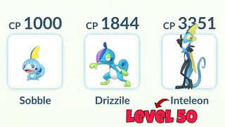 LvL 50 INTELEON Evolution Line Only Challenge 😎 Pokemon Go [upl. by Curkell801]