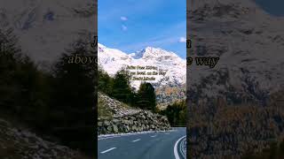 Julier Pass 2284m above sea level scenic view switzerland shorts shortvideo viral beautiful [upl. by Merilyn]